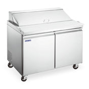Omcan USA 59129 - (PT-CN-0920E-M-HC) Aurora Mega Top Salad / Sandwich Prep Table
