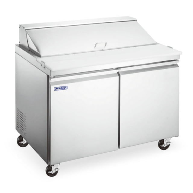Omcan USA 59129 - (PT-CN-0920E-M-HC) Aurora Mega Top Salad / Sandwich Prep Table