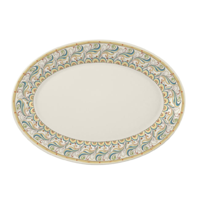 Steelite HL15763912 Rolled Edge Oval Platter 13.375" X 9.25" X 1.5" RE & NR
