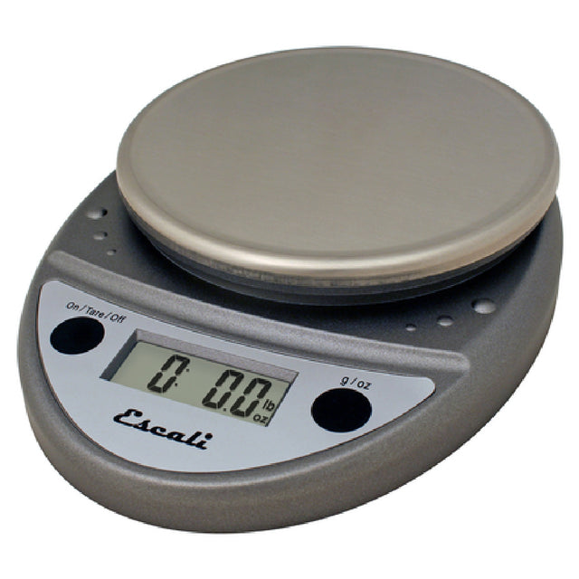 CFS Brands SCDGP11M - San Jamar - Escali Primo Digital Scale, Round, 11 Lb. X 0.1 Oz./ 5 Kg X 1 G