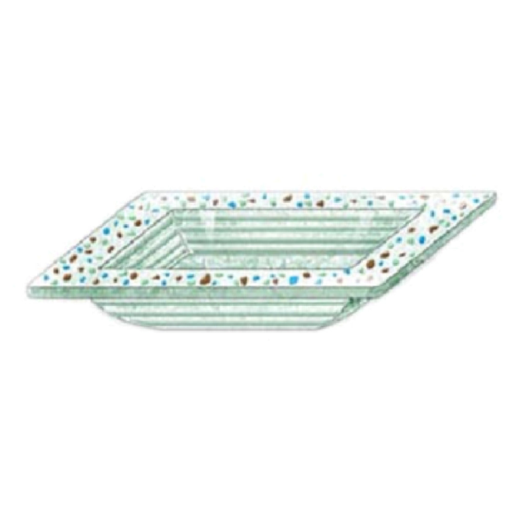 Bon Chef 100511 Pebbles Collection Sauce Dish Square 6" X 6" X 3" H