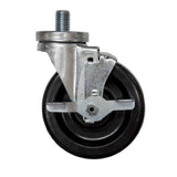 BK Resources 5SBR-9ST-PH-TLB Swivel Caster 5" Diameter Expanding Stem Fits 1-5/8" OD Tubing