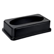 Alpine Industries ALP478-2-BLK Trash Can Lid For 477-BLK 20"W X 12"D X 5"H