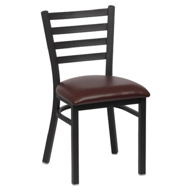 Royal ROY 9001 BRN - Side Chair, Ladder Back, 17"L X 16-1/2"W X 33-1/2"H