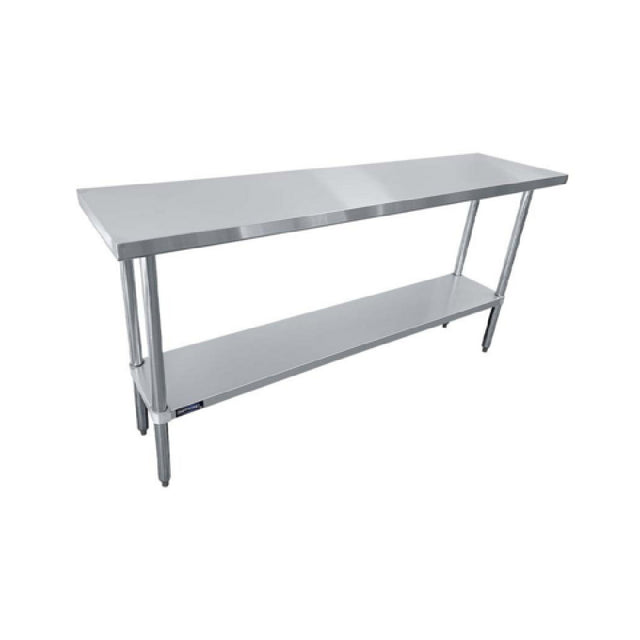 Sapphire Manufacturing SMTE-2460G Worktable 60"W X 24"D X 35"H 18/430 Stainless Steel Flat Top