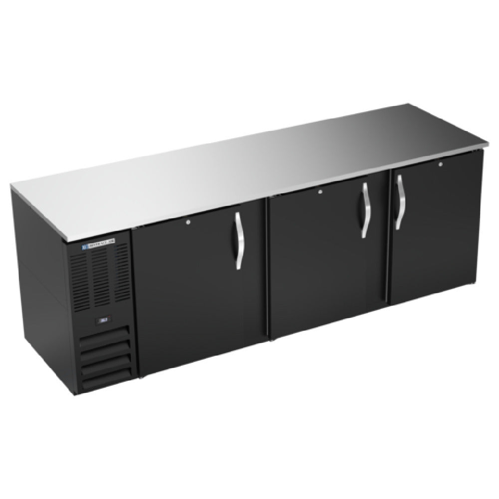 Beverage Air BB94HC-B - Refrigerated Back Bar Storage Cabinet, Three-section, 94"W X 30-3/8"D X 34"H