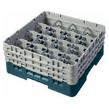 Cambro 16S638414 Camrack® Glass Rack With (3) Soft Gray Extenders Full Size