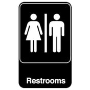 Royal ROY 695617 - Sign, 6" X 9", "Restrooms"