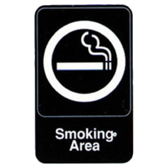 Royal ROY 695614 - Sign, 6" X 9", "Smoking Area"
