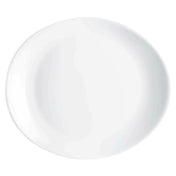 Arc Cardinal L2811 Arcoroc Evolutions White Steak Plate (L:11.75'' X W:10.0'') Fluorosilicate Opal Glass