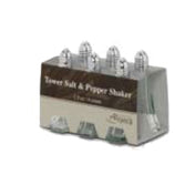 Alegacy Foodservice Products AL6158S Cash & Carry Salt & Pepper Shaker 1-1/2 Oz. Tower Glass Jar