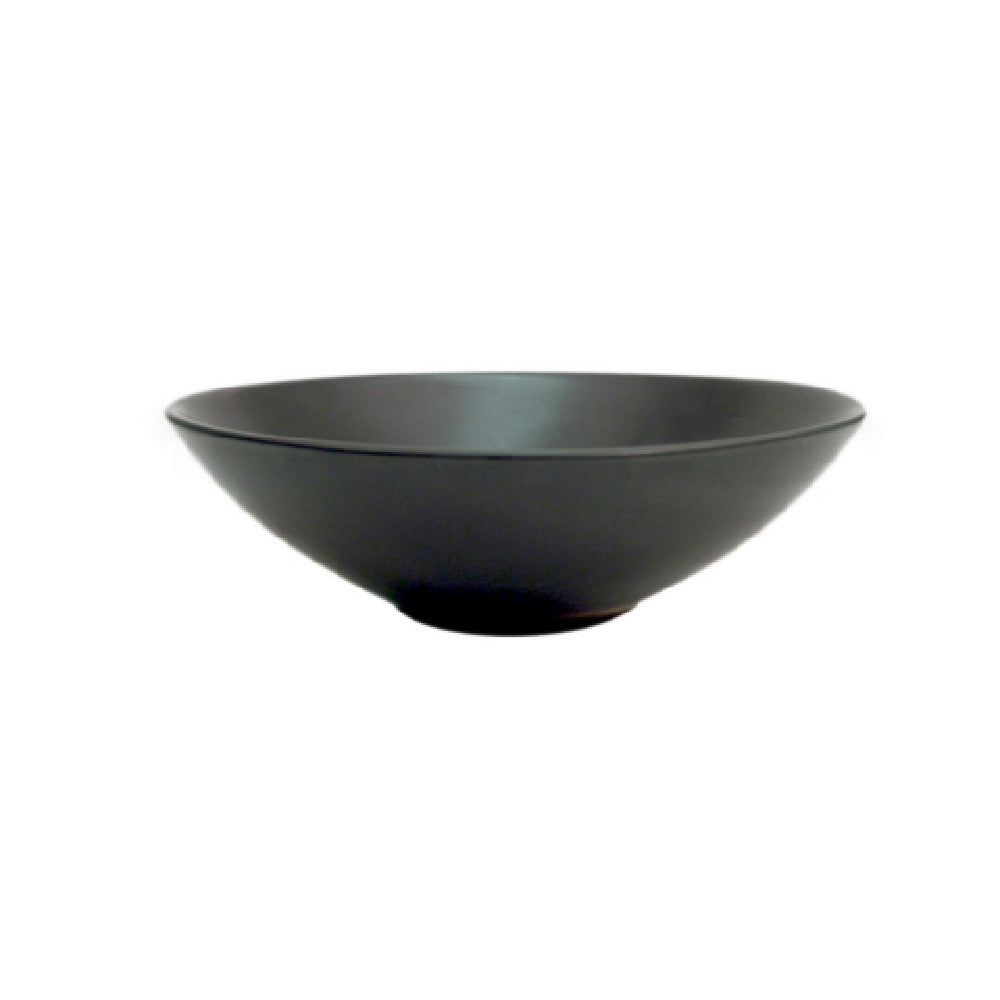 CAC China 666-39-BLK Japanese Style Salad Bowl 40 Oz. 9" Dia. X 2-1/2"H