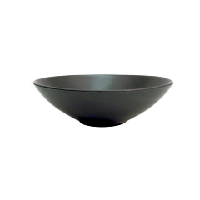 CAC China 666-39-BLK Japanese Style Salad Bowl 40 Oz. 9" Dia. X 2-1/2"H