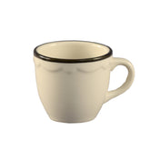 CAC China SC-35B Seville Demitasse Cup 3-1/2 Oz. 2-1/2" Dia. X 2-1/4"H