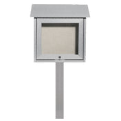 Aarco OPLD1818SPP-2 Slimline Message Center 18"W X 18"H Freestanding