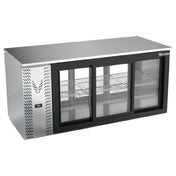 Victory VBB72HC-F-GS-PT-S - Pass-Thru Back Bar Refrigerator, Food Rated, Three-section