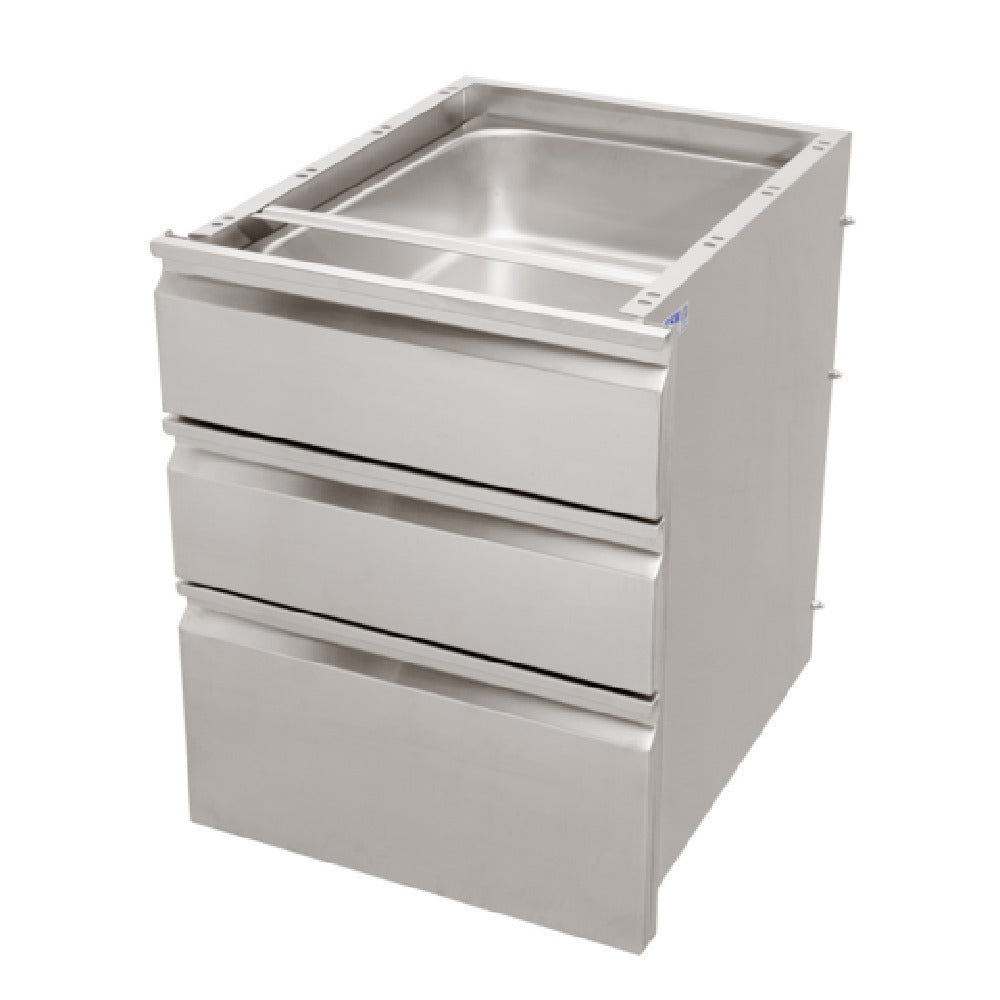 GSW USA DA-3H1520 Double Hanging Drawer For Work Table 23"W X 19-1/4"D X 25-1/8"H