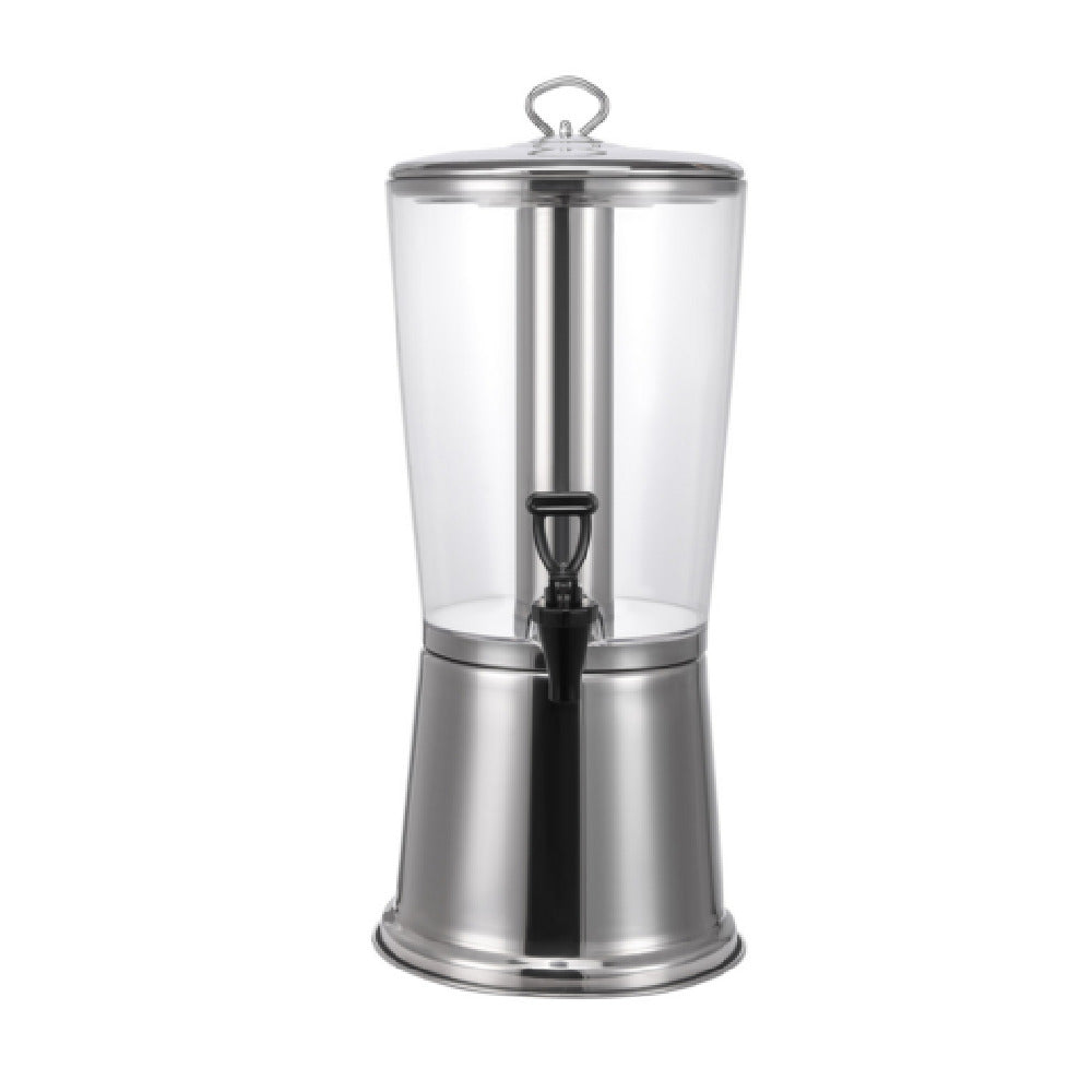 CAC China BVDS-C2 Beverage Dispenser 2.1 Gallon Mirror Finish Lid & Stand
