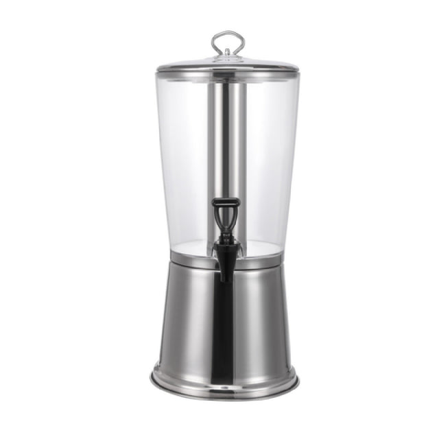 CAC China BVDS-C2 Beverage Dispenser 2.1 Gallon Mirror Finish Lid & Stand