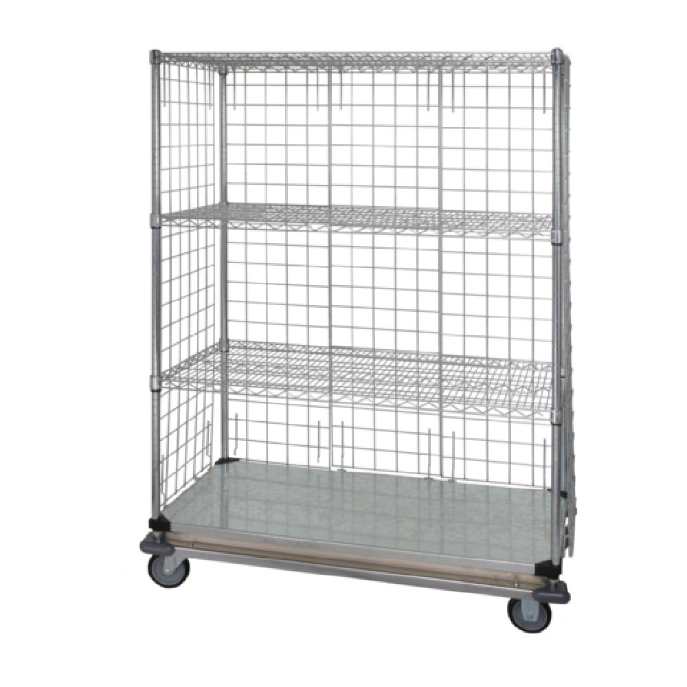 Quantum WRDBS4-63-2448EP Wire Enclosed Cart Mobile 48"W X 24"D X 69"H