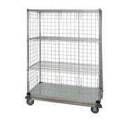 Quantum WRDBS4-63-2448EP Wire Enclosed Cart Mobile 48"W X 24"D X 69"H