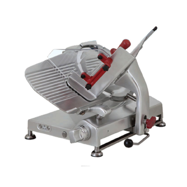 Omcan 38917 (MS-IT-0330-C) Trento Meat Slicer Gear Driven Manual Feed