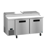 Hoshizaki PR67B - Steelheart Series Pizza Prep Table, Reach-in, Two-section