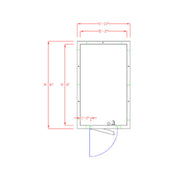 American Panel 6X10F-I Walk-In Freezer 7'-6" H X 5'-10" W X 9'-8" D Indoor