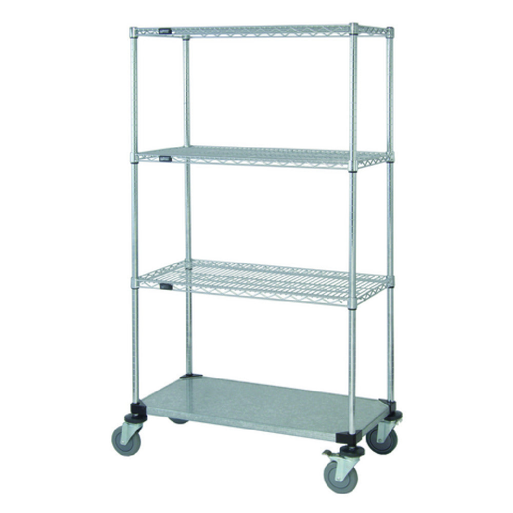 Quantum M2436CG46 Mobile Cart 36"W X 24"D X 69"H Includes: (3) Wire Shelves