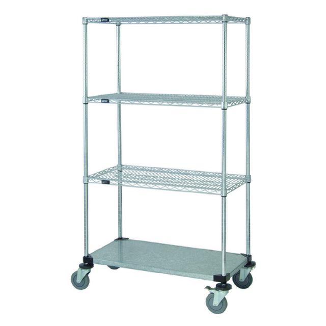 Quantum M1860CG47 Mobile Cart 60"W X 18"D X 80"H Includes: (3) Wire Shelves