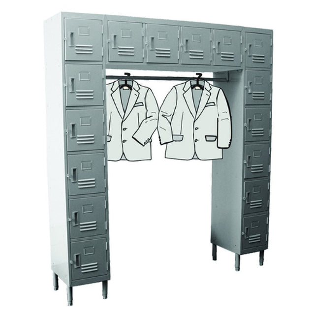 GSW USA ELS-16DR Employee Locker (16) Compartments (2) 6-tier Columns With (4) Top Lockers