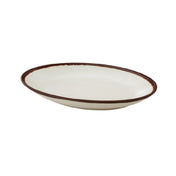 Yanco NA-312 Nature Art Deep Plate 12-1/2"D X 6-1/4"W X 2"H Oval