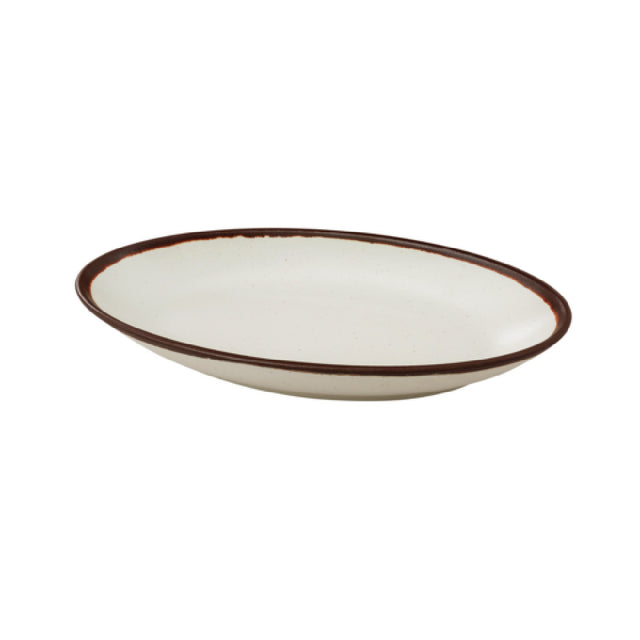 Yanco NA-312 Nature Art Deep Plate 12-1/2"D X 6-1/4"W X 2"H Oval