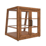 Koolmore KM-BDW-21SLD - Slanted Bakery Display Case, 18.2"W X 14.4-18.4"D X 17.6"H