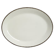Steelite 17560141 Oval Coupe Platter 11.0" X 8.5"Dapple Charcoal