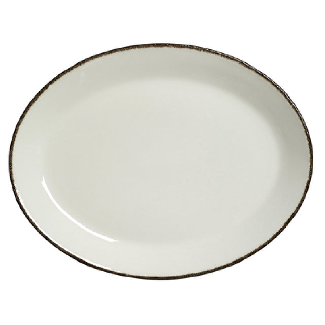 Steelite 17560141 Oval Coupe Platter 11.0" X 8.5"Dapple Charcoal