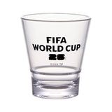 GET Enterprises S-9-FIFA26-LOGOBW FIFA Stackable Glass 9 Oz (9.8 Oz Rim-Full) 3.3" Dia X 3.7" H.