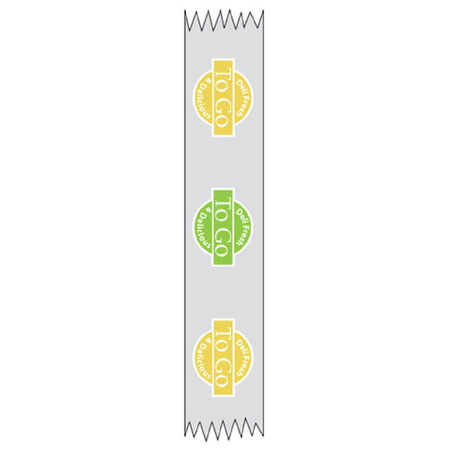 Hubert 48693 - Merchandising Food Tape, "Deli Fresh To Go", 1" X 500' Roll