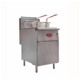 Hubert 12377 - Kratos® Commercial Gas Floor Fryer, (5) Burners, 70 To 100 Lb. Capacity