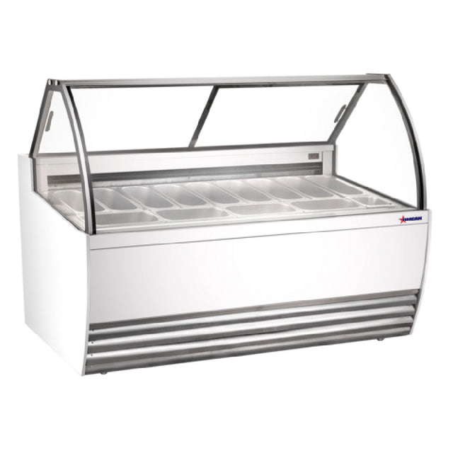 Omcan 47572 (FR-CN-0013W) Gelato Display Showcase 69-1/2"W (13) Pan Capacity