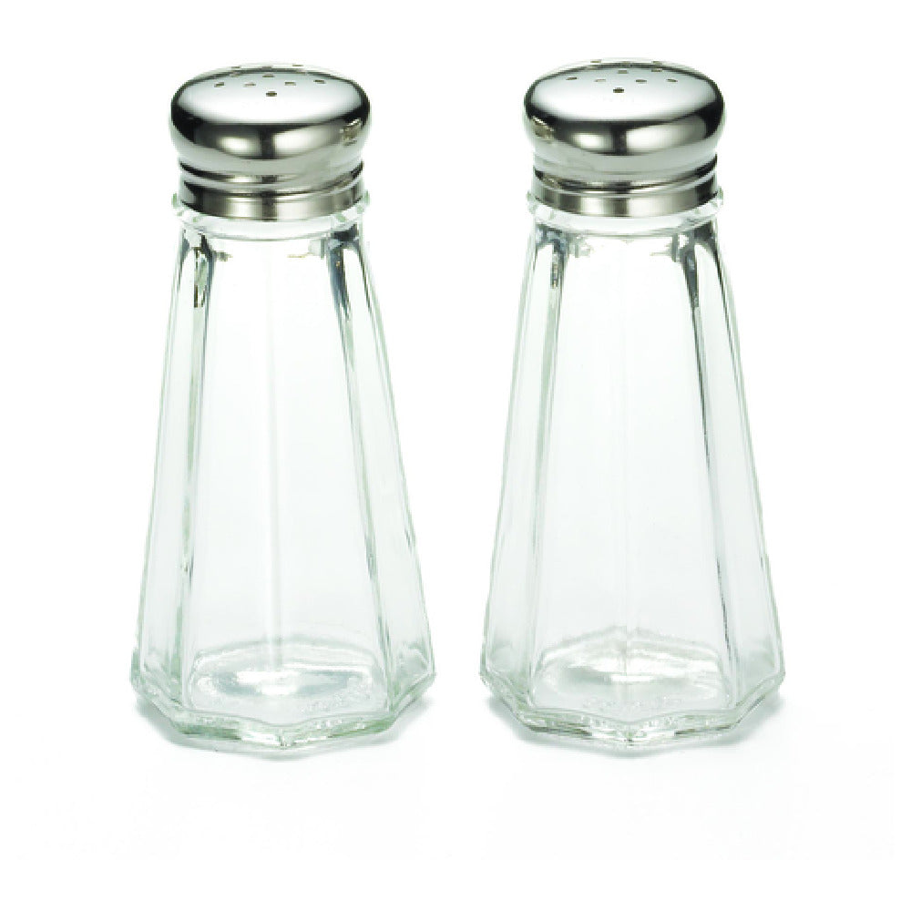 TableCraft Products 156S&P - Salt & Pepper Shakers, 3 Oz., 2-1/8" X 2-1/8" X 4-5/8"