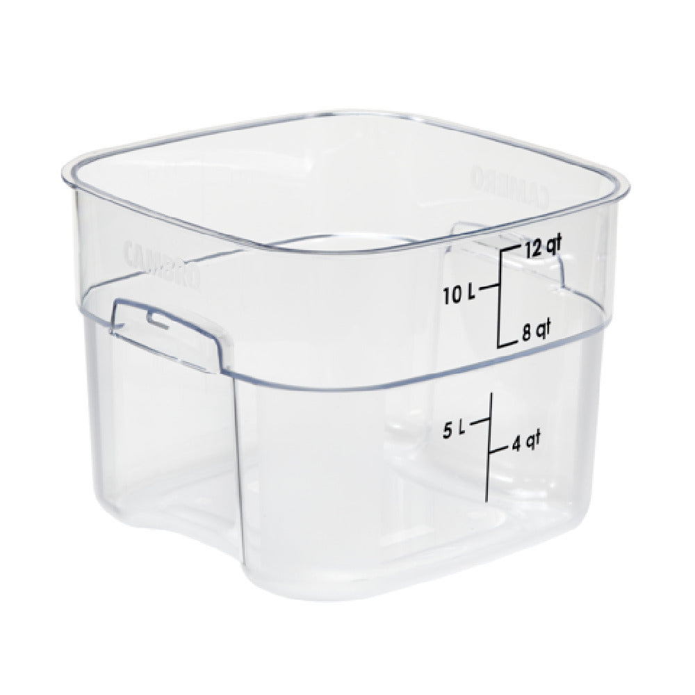Cambro 12SFSPROCW135 CamSquare® FreshPro Food Container 12 Qt. 11.4"L X 11.4"W X 8-1/2"H