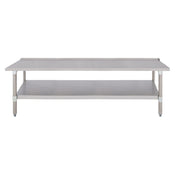 Bakers Pride HDS-72L Heavy Duty Equipment Stand 72" X 30" Stainless Steel Top Shelf