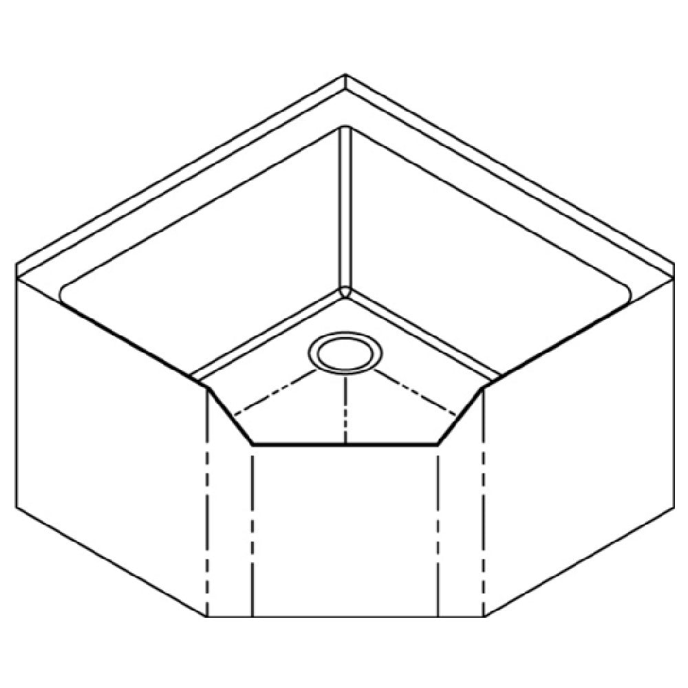 Advance Tabco 9-OP-44CDF Mop Sink With Drop Front Floor Mounted 26-1/2"W X 26-1/2"D X 16"H (overall)