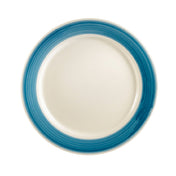 CAC China R-16-BLU Rainbow Plate 10-1/2" Dia. X 1"H Round
