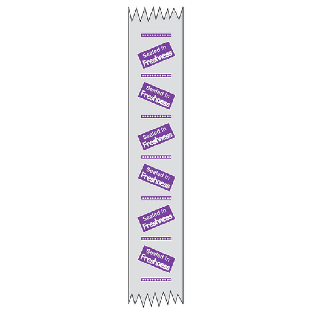 Hubert 78431 - Merchandising Food Tape, "Sealed In Freshness", 1" X 500' Roll