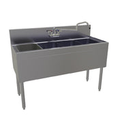 Glastender FSA-48-S Underbar Sink Unit Four Compartment 48"W X 19"D
