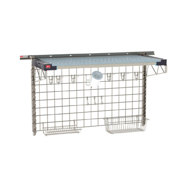 Metro SW-1848S4-30-SINK - SmartWall Life Complete Kit For Sinks, One-shelf, Type 304 Stainless Steel Components: Wall Track
