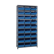 Quantum 1275-209_YELLOW - Shelving Unit, 12"D X 36"L X 75"H, Heavy Duty