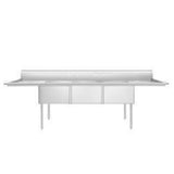 Atosa USA, Inc. SS1824F31D18 - MixRite Sink, 3-compartment, 90"W X 30"D X 44-1/2"H Overall
